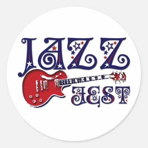 JAZZ FEST CLASSIC ROUND STICKER