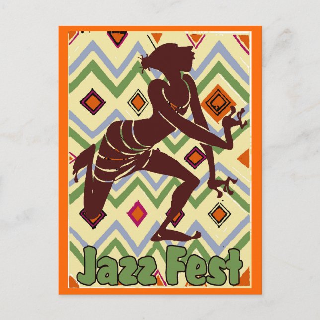 Jazz Fest Dancer Too Postcard (Front)