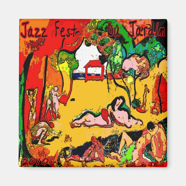 Jazz Fest Du Jardin 2010 Magnet (Front)