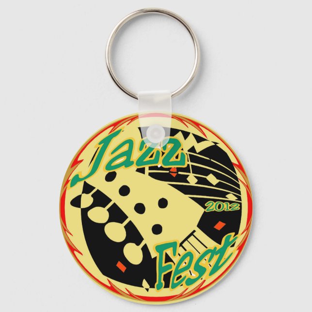 Jazz Fest Guitar 2012 Keychain (Front)