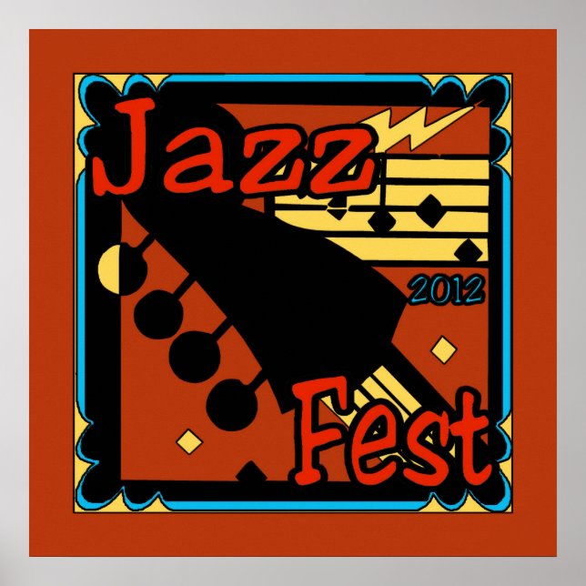 Jazz Fest Guitar 2012 Poster (Front)