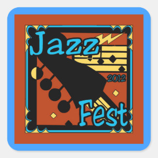 Jazz Fest Guitar 2012 Square Sticker