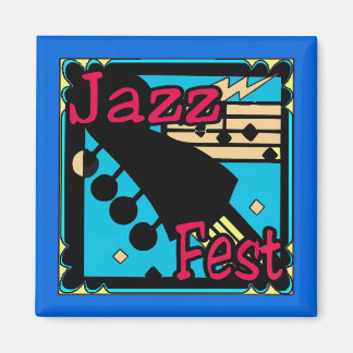 Jazz Fest Guitar in Blue Magnet
