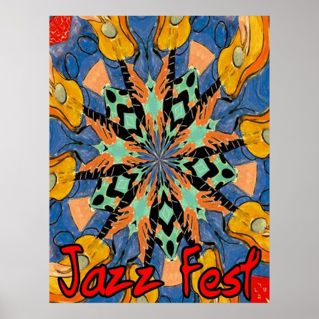 Jazz Fest Guitars 2 Poster (Front)