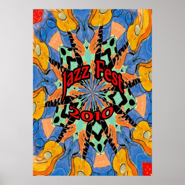 Jazz Fest Guitars Poster (Front)