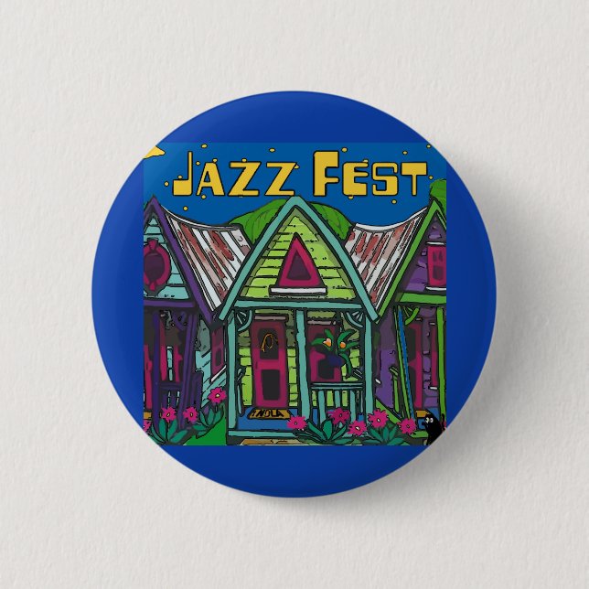 Jazz fest Houses Button (Front)