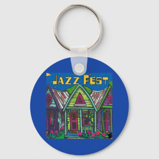 Jazz fest Houses Keychain