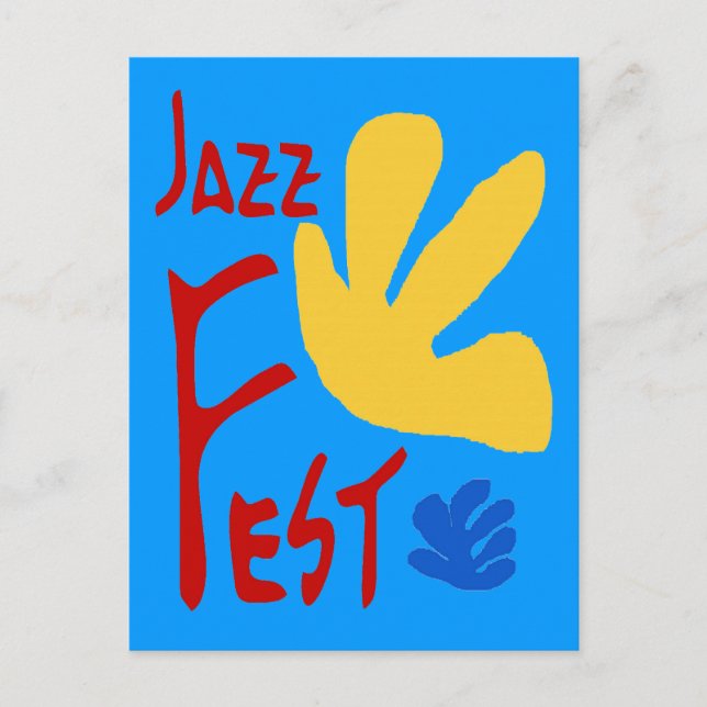 Jazz Fest Leaves 1 Postcard (Front)