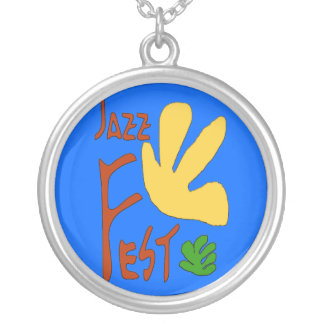 Jazz Fest Leaves Silver Plated Necklace