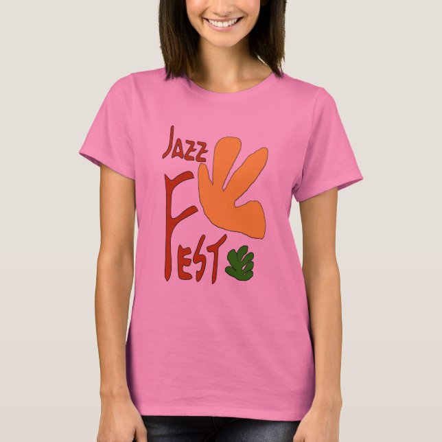 Jazz Fest Leaves T-Shirt (Front)