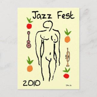 Jazz Fest Matisse Style Postcard