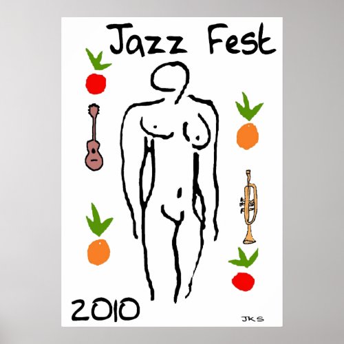 Jazz Fest Matisse Style Poster
