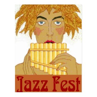 Jazz Fest Pan Postcard