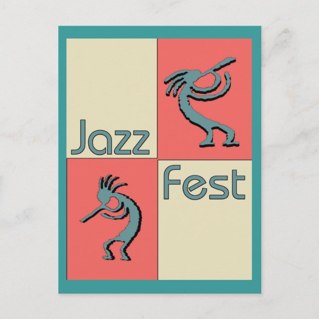 Jazz Fest Pellies Postcard (Front)