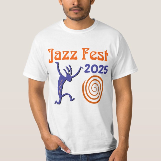 Jazz Fest personalized Spiral T-Shirt (Front)