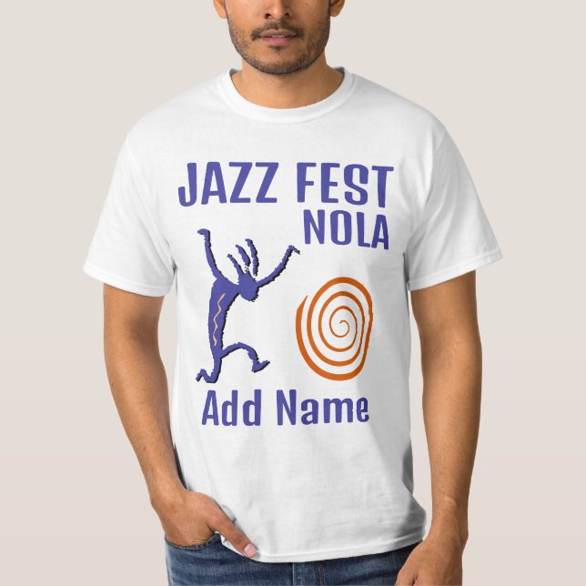 Jazz Fest personalized Spiral T-Shirt (Front)