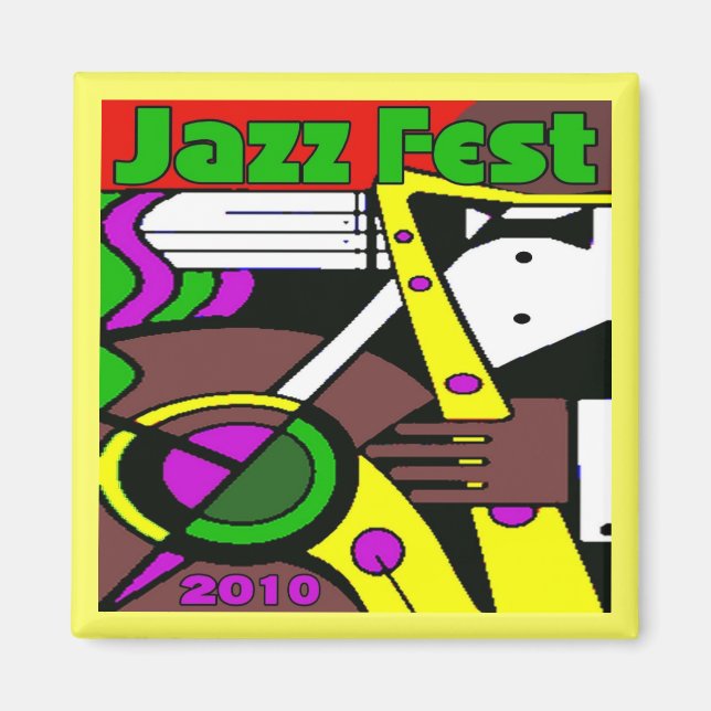 Jazz Fest Poster 2010 Magnet (Front)
