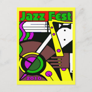 Jazz Fest Poster 2010 Postcard