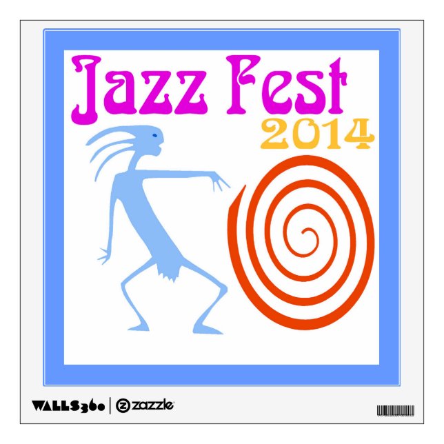 Jazz Fest Poster 2014 Print Wall Decal (Front)