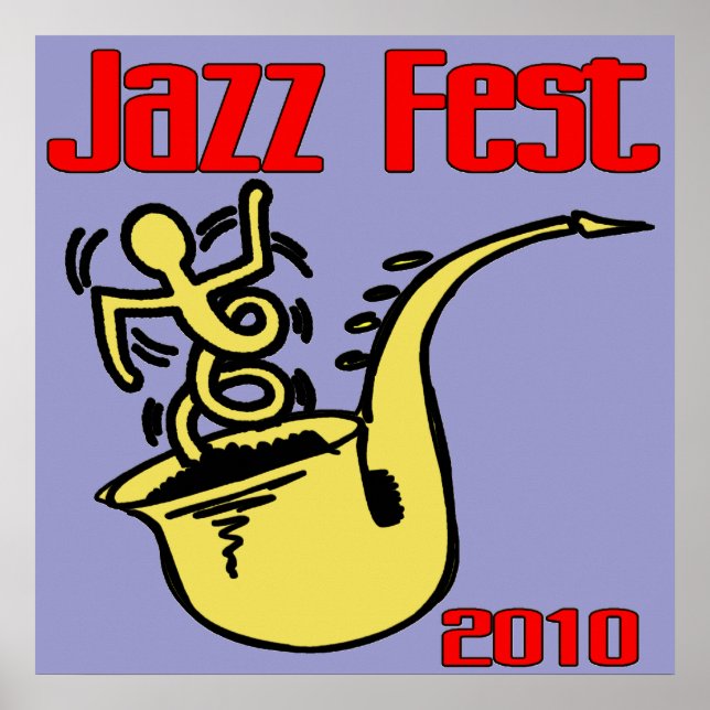 Jazz Fest Sax Poster (Front)