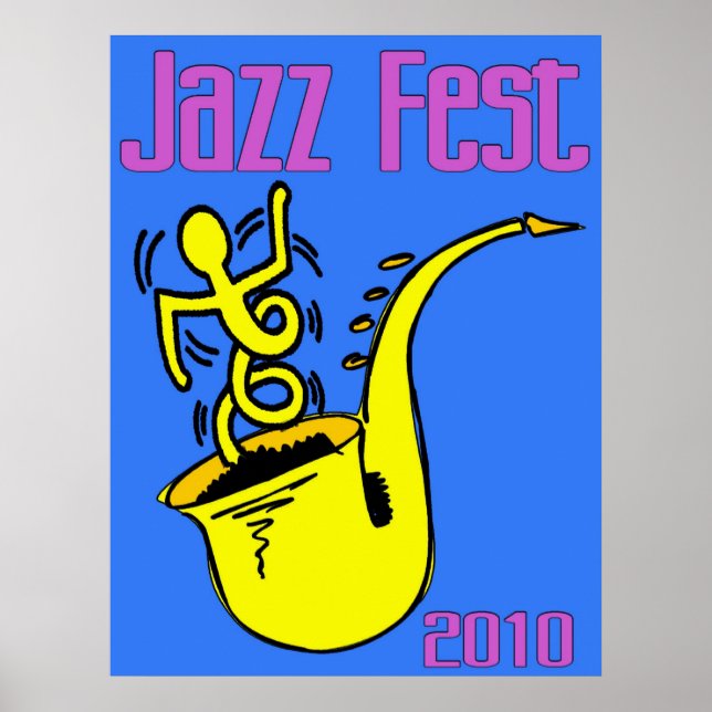 Jazz Fest Sax Poster (Front)