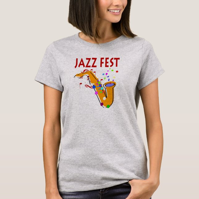 Jazz Fest SAX T-Shirt (Front)