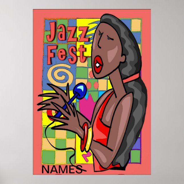 Jazz Fest Singer 2018 edit text Poster (Front)