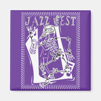 Jazz Fest Skeleton 2011 Magnet