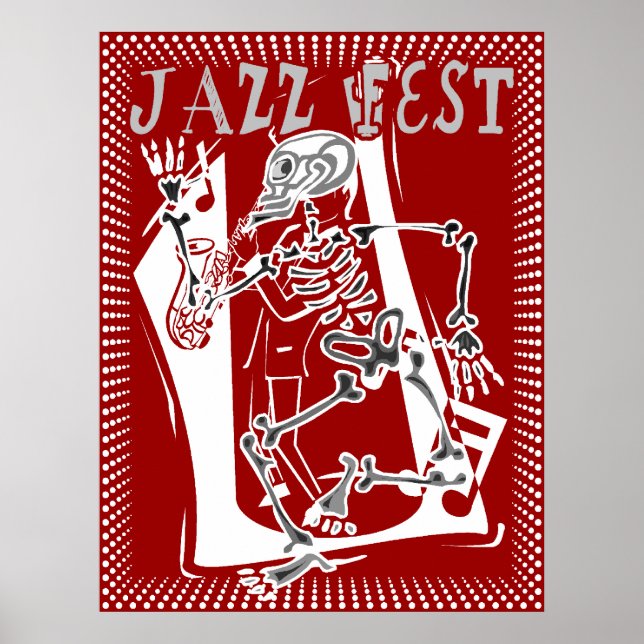Jazz Fest Skeleton 2011 Poster (Front)