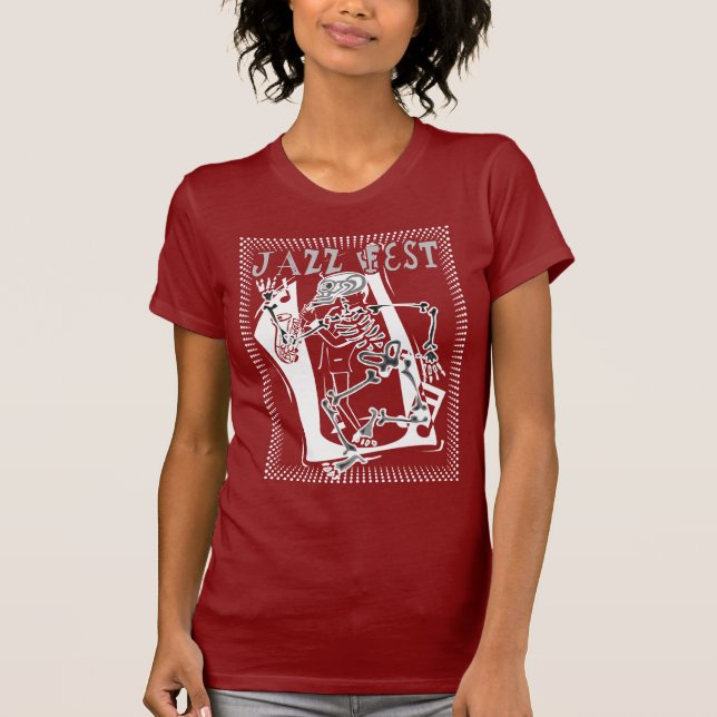 Jazz Fest Skeleton 2011 T-Shirt (Front)