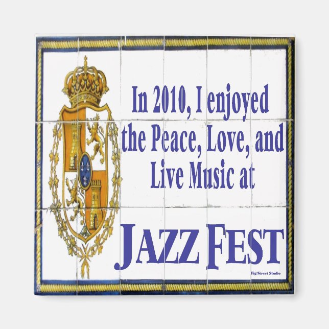Jazz Fest Tile Mural 2010 Magnet (Front)