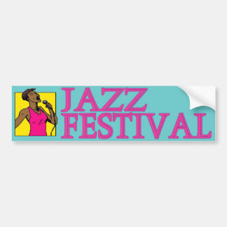 Jazz Festival Singer Bumper Sticker