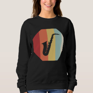 Jazz for Men Musician Saxophonist Women Vintage Y Sweatshirt