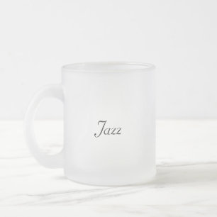 Jazz Frosted Glass Mug