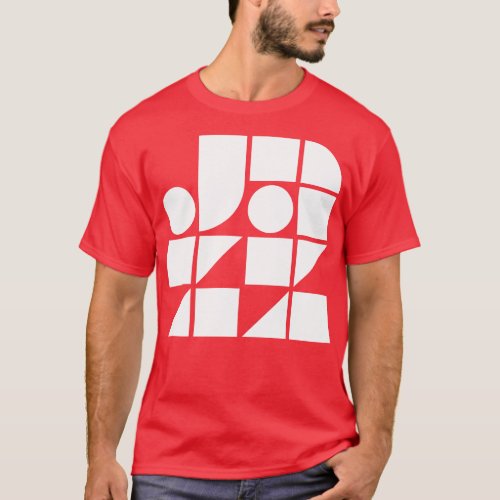 jazz geometric minimal design T_Shirt