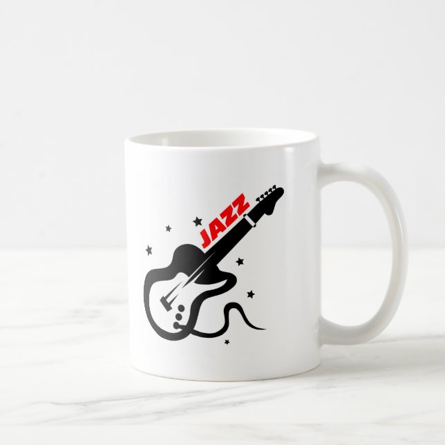 Jazz Guitar Coffee Mug (Right)