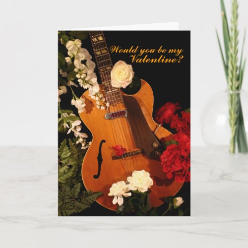 Jazz Guitar Valentine card