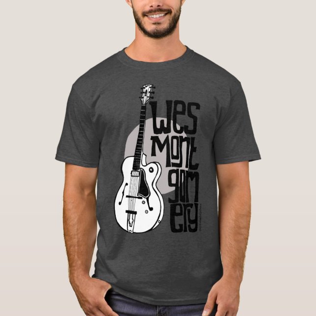 Jazz Guitar Wes Montgomery Music Lover family T-Shirt (Front)