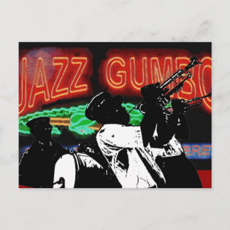 Jazz Gumbo Brass Band Postcard