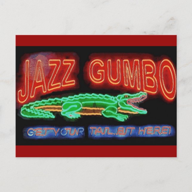 Jazz Gumbo Postcard (Front)