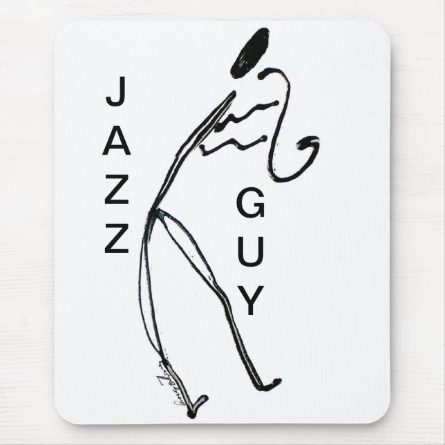 Jazz Guy Mouse Pad (Front)