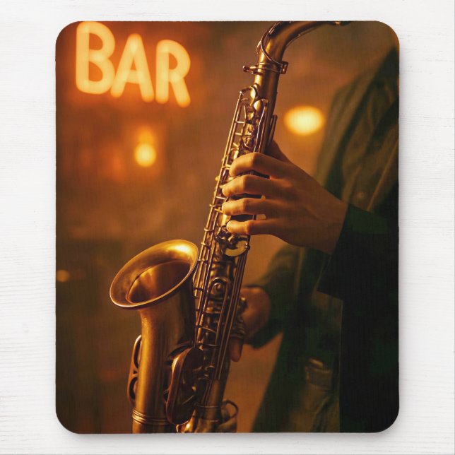 Jazz in Bar Lights Mouse Pad (Front)