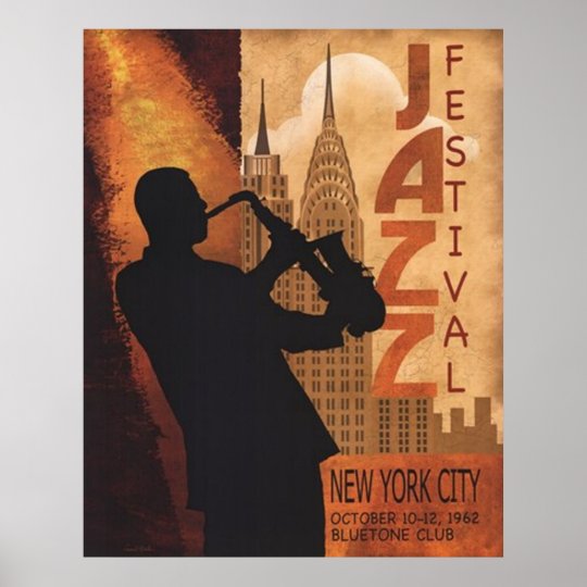 jazz in new york vintage poster vintage jazz posters