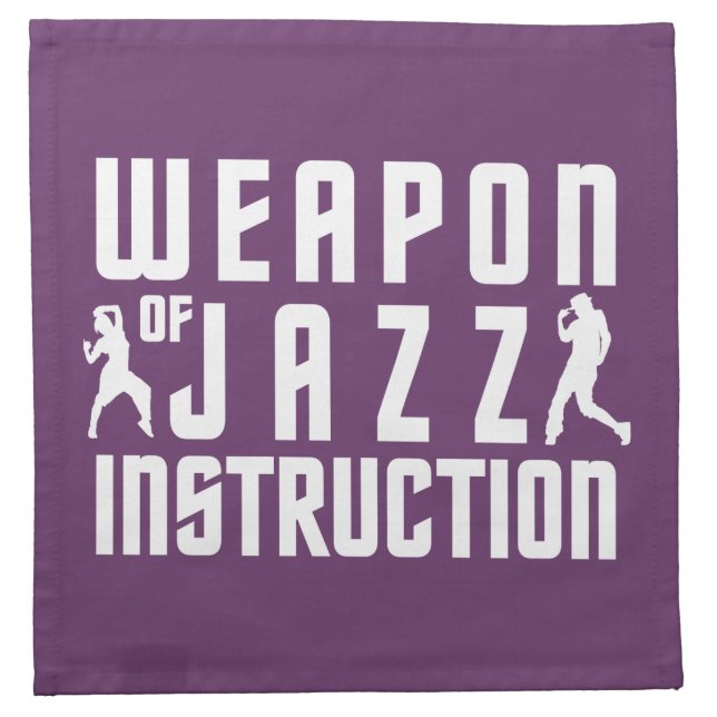 Jazz Instruction custom color cloth napkins (Front)