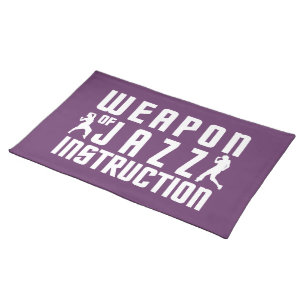 Jazz Instruction custom color placemats