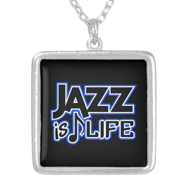 JAZZ IS LIFE custom necklace (Front)