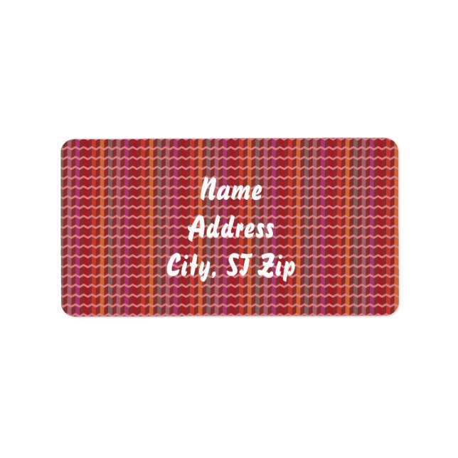 Jazz Jazzy Holiday Colors Personal Address Label (Front)