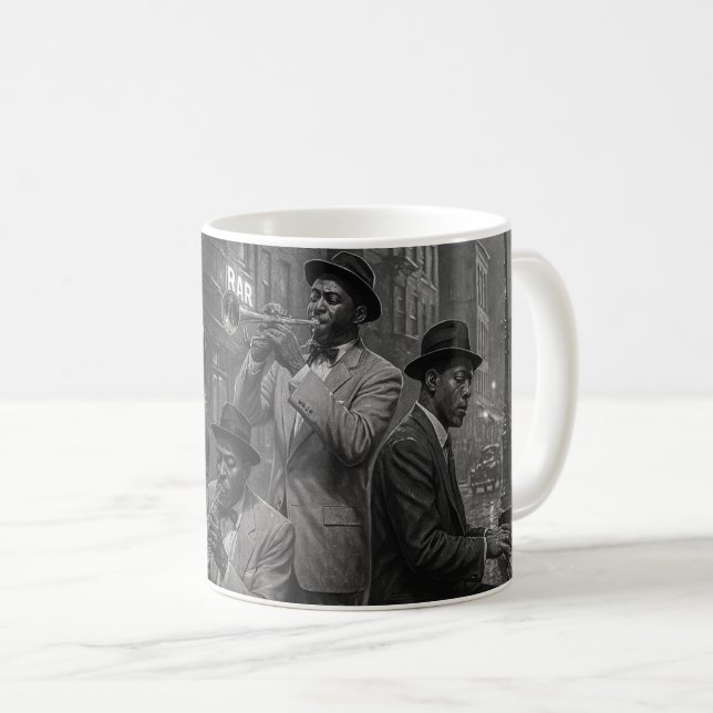 Jazz Legends Midnight Vibe Coffee Mug (Front Right)