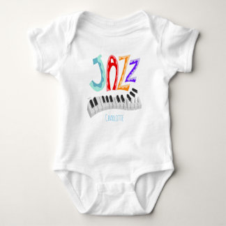 Jazz Lettering Baby Bodysuit