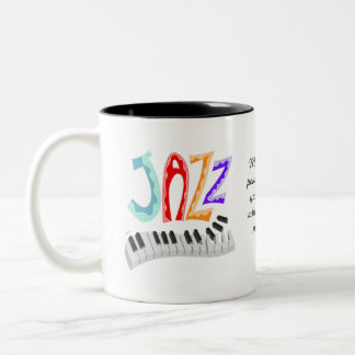 Jazz Lettering Two-Tone Coffee Mug